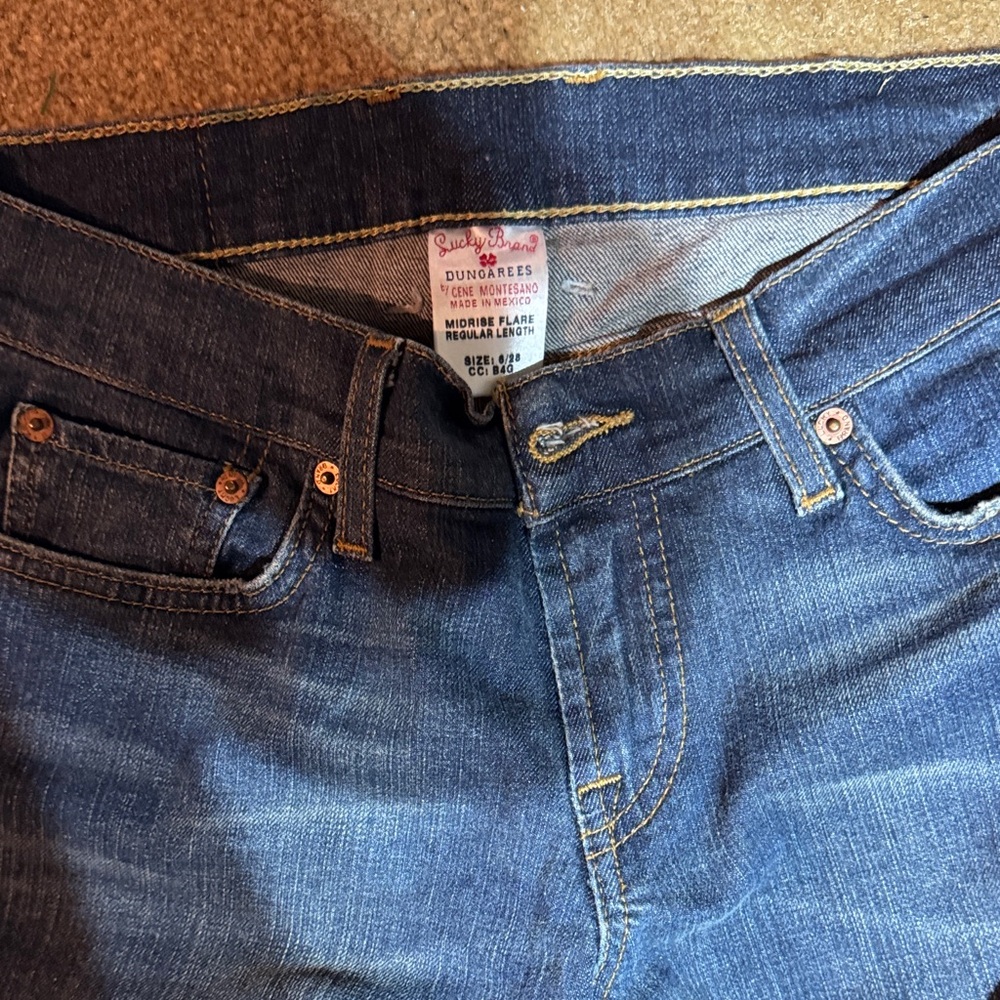 Lucky Brand Indigo Denim Dungarees